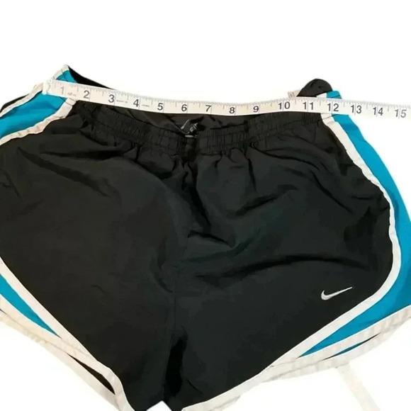 Nike Dri-Fit Running Shorts Women's Size S Built in Undershorts Drawstring Black - Picture 6 of 8